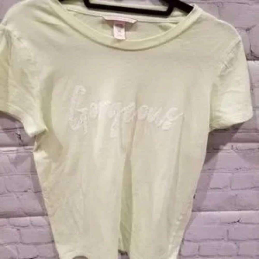 VICTORIA'S SECRET sleep shirt with gorgeous spelled out in sequins